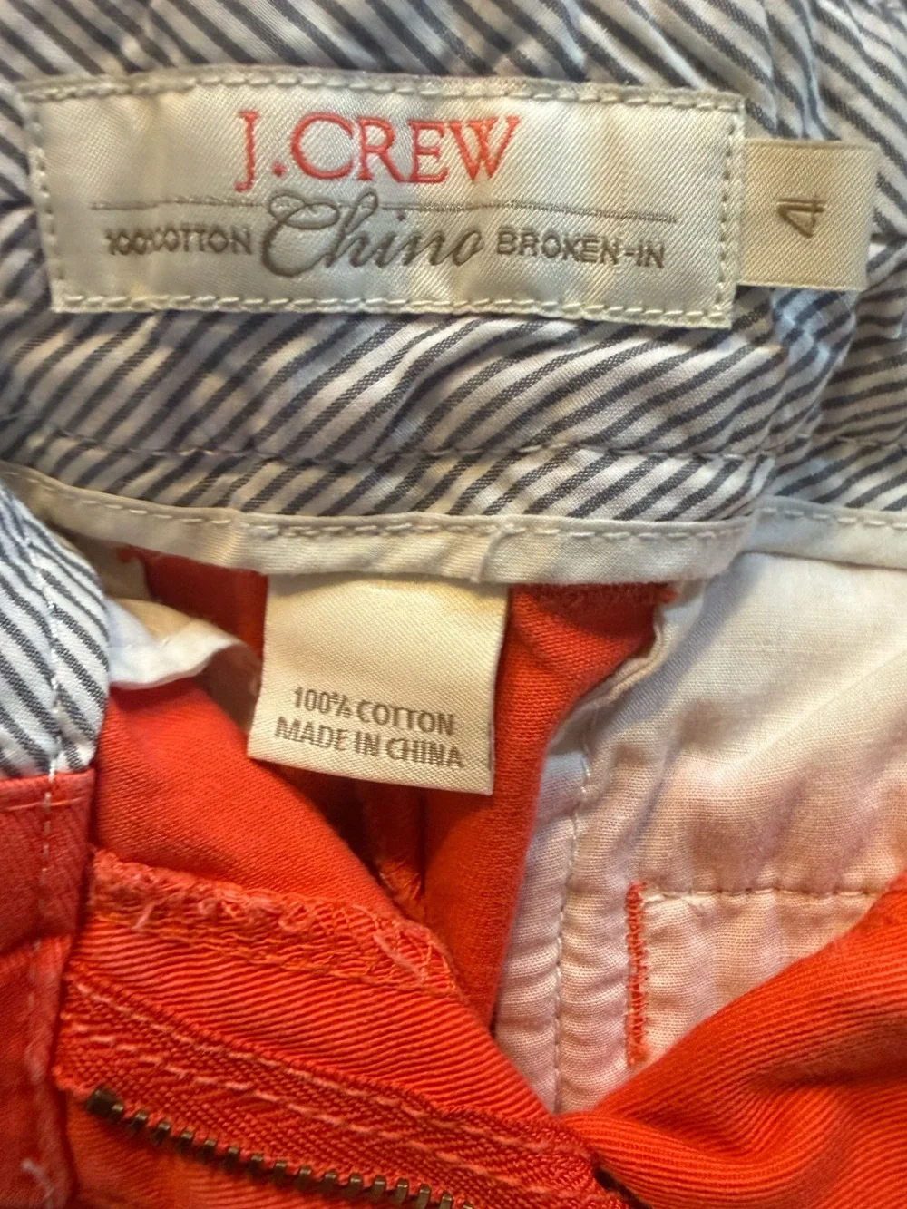 J.Crew Coral 4” Chino Shorts, size 4